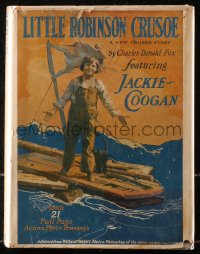 5c0182 LITTLE ROBINSON CRUSOE hardcover book 1924 Fox's novel w/scenes from the Jackie Coogan movie!