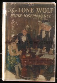 5c0184 LONE WOLF hardcover book 1924 with scenes from the Jack Holt & Dorothy Dalton movie!