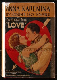 5c0187 LOVE hardcover book 1927 Leo Tolstoy's novel with scenes from the Greta Garbo movie!