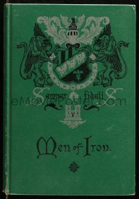 5c0056 MEN OF IRON hardcover book 1919 with illustrations by author Howard Pyle, one color!