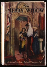 5c0188 MERRY WIDOW hardcover book 1925 Franz Lehar's play w/ scenes from Erich von Stroheim's movie!