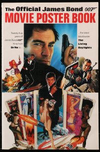 5c0297 OFFICIAL JAMES BOND 007 MOVIE POSTER BOOK softcover book 1987 full-page & full-color!