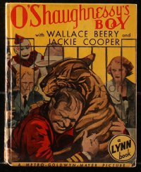 5c0021 O'SHAUGHNESSY'S BOY Lynn hardcover book 1935 w/scenes from Wallace Beery & Jackie Cooper movie!