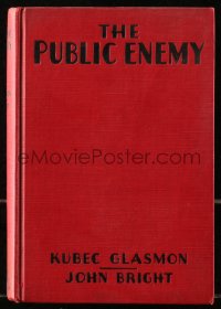 5c0246 PUBLIC ENEMY hardcover book 1931 Glasmon & Bright's novel w/ scenes from James Cagney movie!