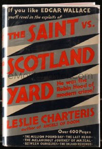 5c0108 SAINT VS. SCOTLAND YARD hardcover book 1932 he was the Robin Hood of modern crime!