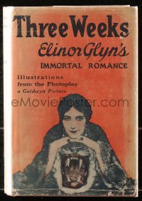 5c0230 THREE WEEKS hardcover book 1924 Elinor Glyn's novel w/scenes from Aileen Pringle's movie!