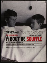 5c1006 A BOUT DE SOUFFLE French 1p R2010 Jean-Luc Godard classic, Jean Seberg, Jean-Paul Belmondo