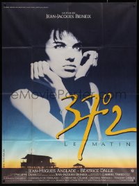 5c1050 BETTY BLUE French 1p 1986 Jean-Jacques Beineix, close up of pensive Beatrice Dalle in sky!