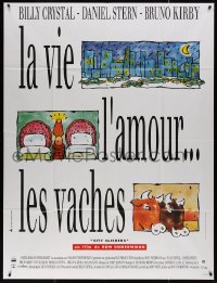 5c1099 CITY SLICKERS French 1p 1991 wonderful different cartoon art by Alain Millet!