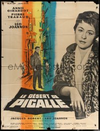 5c1133 DESERT OF PIGALLE style B French 1p 1958 Le desert de Pigalle, Annie Girardot, ultra rare!