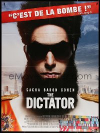 5c1134 DICTATOR French 1p 2012 great super close up of Sacha Baron Cohen wearing sunglasses!