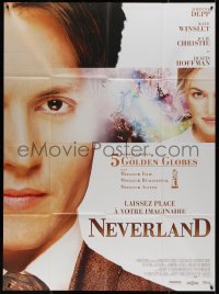 5c1173 FINDING NEVERLAND French 1p 2005 Johnny Depp as author J.M. Barrie, Kate Winslet