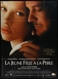 5c1188 GIRL WITH A PEARL EARRING French 1p 2003 super close up of Scarlett Johansson & Colin Firth!