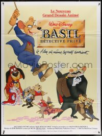 5c1199 GREAT MOUSE DETECTIVE French 1p 1986 Disney's crime-fighting Sherlock Holmes rodent cartoon!
