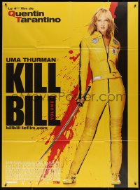 5c1255 KILL BILL: VOL. 1 French 1p 2003 Quentin Tarantino, full-length Uma Thurman with katana!