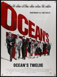 5c1345 OCEAN'S TWELVE French 1p 2004 Brad Pitt, George Clooney, Matt Damon, Julia Roberts!