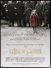 5c1394 SCHINDLER'S LIST French 1p R2018 Steven Spielberg WWII classic, the Girl in the Red Coat!