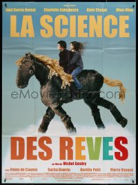 5c1395 SCIENCE OF SLEEP French 1p 2006 fantasy image of Gael Garcia Bernal on patchwork horse!