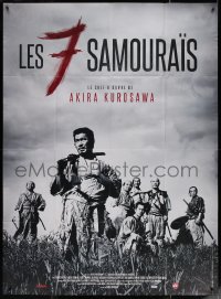 5c1400 SEVEN SAMURAI French 1p R2013 Akira Kurosawa's classic Shichinin No Samurai, Toshiro Mifune