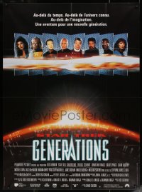 5c1418 STAR TREK: GENERATIONS French 1p 1994 Patrick Stewart as Picard, Shatner as Kirk, different!