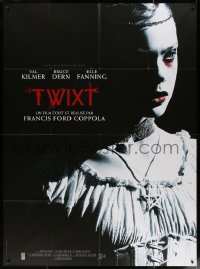 5c1449 TWIXT French 1p 2012 Francis Ford Coppola horror, creepy super close up of Elle Fanning!