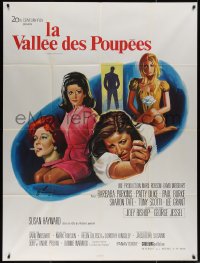 5c1453 VALLEY OF THE DOLLS French 1p 1968 Sharon Tate, Jacqueline Susann, different Grinsson art!