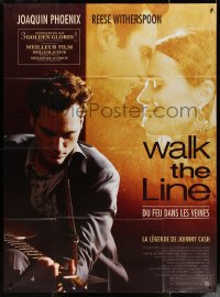 5c1456 WALK THE LINE French 1p 2006 cool image of Joaquin Phoenix as Johnny Cash, Witherspoon!