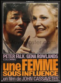 5c1471 WOMAN UNDER THE INFLUENCE French 1p 1976 John Cassavetes, c/u of Peter Falk & Gena Rowlands!