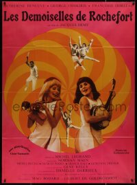 5c1478 YOUNG GIRLS OF ROCHEFORT French 1p R1980s Jacques Demy, Agnes Varda, Catherine Deneuve
