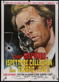 5c0871 DIRTY HARRY Italian 1p 1972 different art of Clint Eastwood pointing gun, Don Siegel