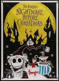 5c0937 NIGHTMARE BEFORE CHRISTMAS Italian 1p 1994 Tim Burton, Disney, great cartoon image, rare!