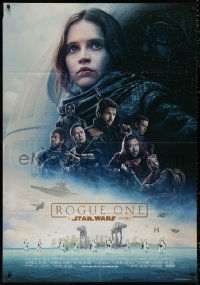 5c0951 ROGUE ONE Italian 1p 2016 A Star Wars Story, incredible image of Death Star and battle!