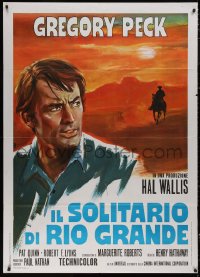 5c0965 SHOOT OUT Italian 1p 1971 different Avelli art of gunfighter Gregory Peck + silhouette, rare!