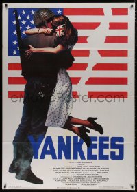 5c0984 YANKS Italian 1p 1980 John Schlesinger, WWII soldier & girl by American flag, Yankees!