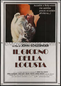 5c0745 DAY OF THE LOCUST Italian 2p 1975 Schlesinger's version of West's novel, art of Karen Black!