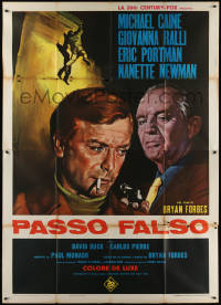 5c0747 DEADFALL Italian 2p 1968 different Enzo Nistri art of Michael Caine, Bryan Forbes