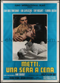 5c0789 LOVE CIRCLE Italian 2p 1969 Giuseppe Patroni's Metti una sera a cena, couple in water!