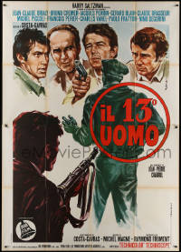 5c0812 SHOCK TROOPS Italian 2p 1968 Costa-Gavras's Un Homme de Trop, great Mauro Colizzi art, rare!
