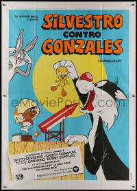 5c0814 SILVESTRO CONTRO GONZALES Italian 2p 1974 Bugs Bunny, Sylvester, Tweety, Speedy Gonzales!
