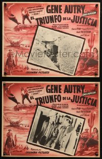 5c0471 COWBOY & THE INDIANS 7 Mexican LCs 1949 great scenes with singing cowboy Gene Autry!