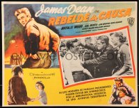 5c0533 REBEL WITHOUT A CAUSE Mexican LC R1950s James Dean, Natalie Wood, Sal Mineo, Nicholas Ray
