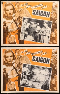 5c0478 SAIGON 3 Mexican LCs 1948 great images of sexy Veronica Lake & Alan Ladd in Vietnam!