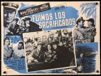 5c0542 THEY WERE EXPENDABLE Mexican LC R1950s John Wayne, Robert Montgomery, Donna Reed, John Ford