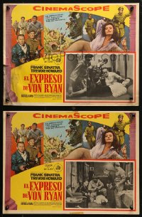 5c0469 VON RYAN'S EXPRESS 8 Mexican LCs 1965 Frank Sinatra, Trevor Howard, Raffaella Carra, WWII