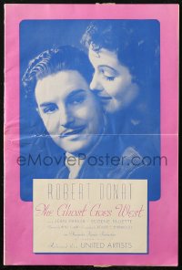 5c0389 GHOST GOES WEST pressbook 1936 Rene Clair directed, Robert Donat & Jean Parker, ultra rare!