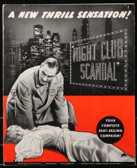5c0422 NIGHT CLUB SCANDAL pressbook 1937 John Barrymore, Lynne Overman, Charles Bickford