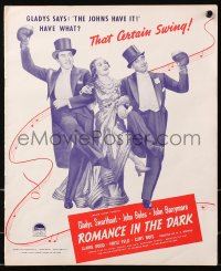 5c0432 ROMANCE IN THE DARK pressbook 1938 boxing John Boles & John Barrymore with Gladys Swarthout!