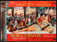 5c0434 SALOME pressbook 1953 art of sexy reclining Rita Hayworth romanced by Stewart Granger!