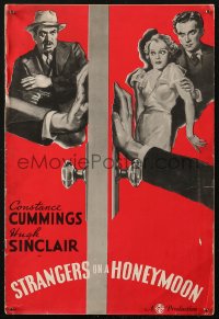 5c0441 STRANGERS ON A HONEYMOON pressbook 1936 Constance Cummings, Hugh Sinclair, Noah Beery, rare!