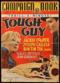 5c0448 TOUGH GUY pressbook 1936 Jackie Cooper, Rin Tin Tin Jr., color poster images, ultra rare!